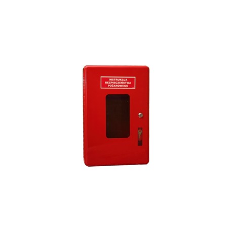 Szafka na instrukcję bezpieczeństwa pożarowego.Szafka na instrukcję bezpieczeństwa pożarowego.