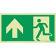 E112 Wyjście ewakuacyjne strzałka na wprost (lewe)