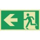 E104 Wyjście ewakuacyjne strzałka w lewo