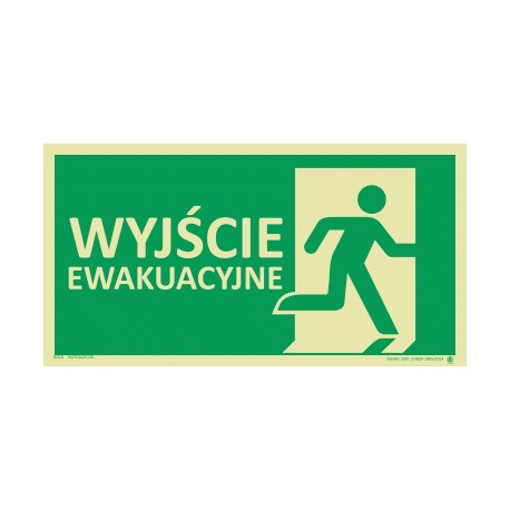 E110 Wyjście ewakuacyjne (prawe)