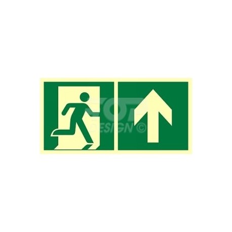AE095 Kierunek do wyjścia ewakuacyjnego w górę (prawy)