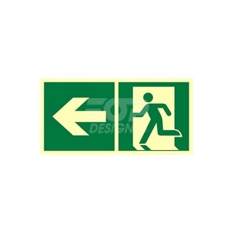 AE092 Kierunek do wyjścia ewakuacyjnego w lewo