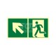 AE091 Kierunek do wyjścia ewakuacyjnego w górę w lewo