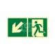 AE093 Kierunek do wyjścia ewakuacyjnego w dół w lewo