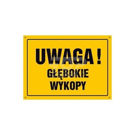 OA007 Uwaga! Głębokie wykopy